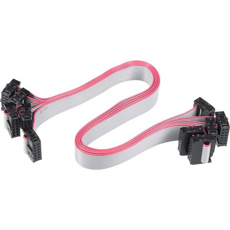 5pcs Connecteur IDC,Câble plat 12 broches,Pas 2.54mm,Plastique,30cm,Équipement bureau (1/5)