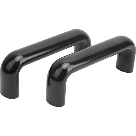 2 poignées de tirage isolantes en U pour machine industrielle, entraxe 120 mm, filetage M8 (1/5)