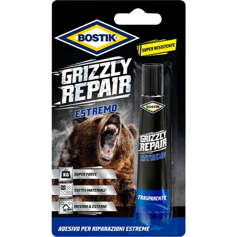 Bostik Grizzly Repair x tessuto, pelle, sughero, metallo, vetro, plastica, gomma (1/3)