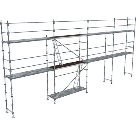 Lot échafaudage fixe de façade R200 Progress Budget 78 m² Tubesca Comabi (1/5)