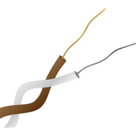 Câble pour thermocouple type T RS PRO, 100m, Non blindé, temp. max. 260°C, gaine PTFE ( Prix pour 1 )