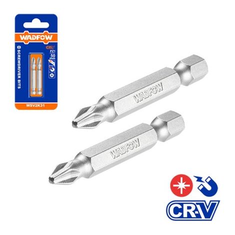 SET 2PZ INSERTI S2 PROLUNGATI POZIDRIV PZ3X50MM  TOLSEN (1/2)