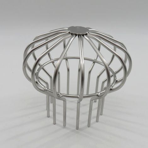 Couvercle de drain de toit en acier inoxydable 304/110, couvercle de maille anti-obstruction pour caniveau, couvercle de drain de balcon, couvercle de maille pour trémie à eau de pluie. (1/5)