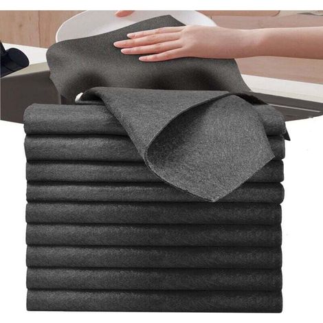 Thickened Magic Cleaning Cloth, 10pcs Microfiber Cloth, Microfiber Dishcloth, Reusable Microfiber Cleaning Cloths, Streak-Free, for Kitchens, Glass, Cars and Windows (30 x 30 cm) (1/5)