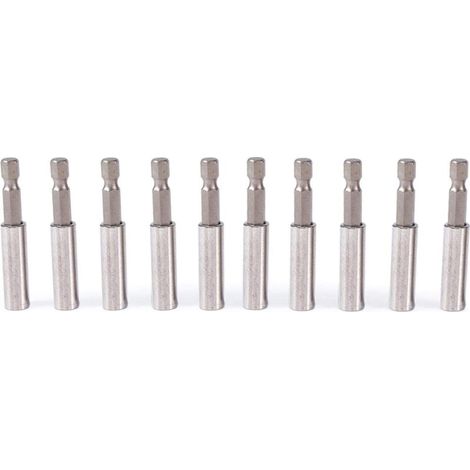 10pcs Screwdriver Bit Holder, Magnetic Bit Holder, Magnetic Screwdriver Bit Holder, Magnetic Screwdriver Bit Holder for Drill, Screwdriver, Batch Head 6.35mm