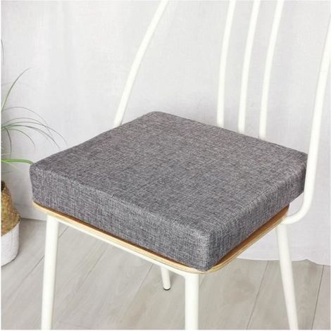 (Graues) Stuhlkissen – Weich und flauschig – Grau – 45 x 45 cm – Ergonomisches Design zur Schmerzlinderung (1/4)