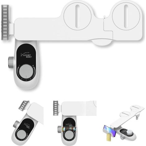 Cold Water Toilet Bidet, Portable Bidet for Toilet, Non-Electric Bidet Sprayer, Toilet Bidet Cleaner, Adjustable Pressure Toilet Bidet (1/5)
