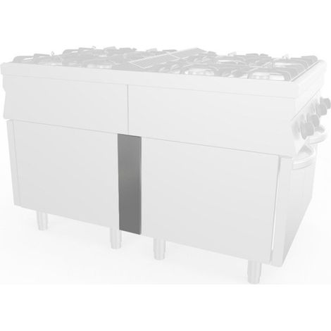SOFRACHEF - Panneau de fermeture pour armoire technique - bloc de cuisson central - Sofraca
