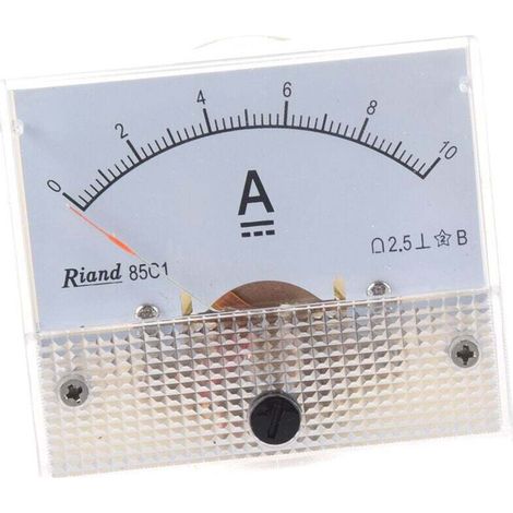 Ampèremètre Analogique DC 0-10A Cadre Rectangulaire 85C1 (1/4)
