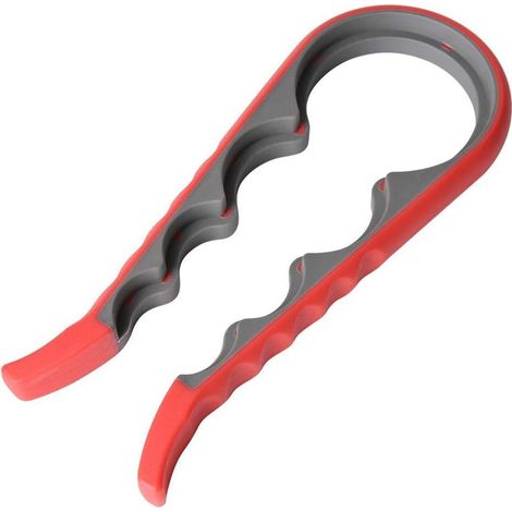 4 en 1 ouvre-boîte rouge foncé couvercle de réservoir d'outils multifonctions (1/5)