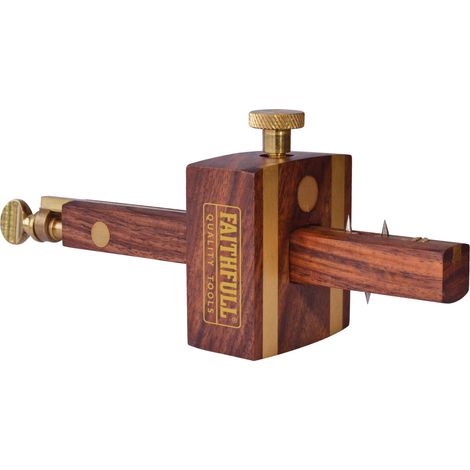 Faithfull FAIRCOMB Hardwood and Bass Guitar String Action and Gauge Tool with Screw Adjustment