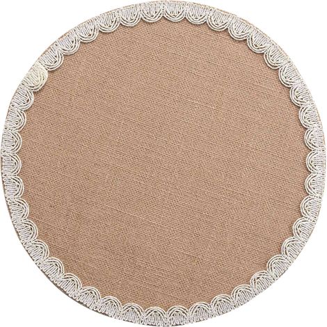 Coussin d'assiette en jute DARLA, Ø 38 cm (1/3)