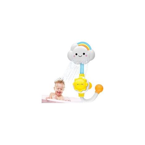 Jouet de bain avec jet d'eau et pommeau de douche pour bébé - Nuage arc-en-ciel - Robinet de douche pour tout-petits et enfants (1/5)