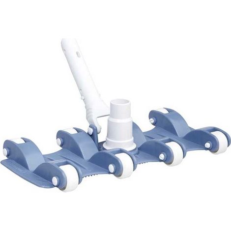 Astralpool – Aspirateur de piscine flexible – Nettoyage efficace des petites particules et du sable – Raccord pivotant 360° – 8 poids pour adhérence optimale