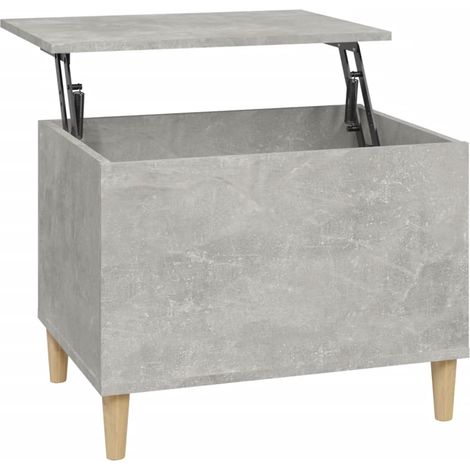 Table basse Gris béton 60x44,5x45 Bois d'ingénierie (1/5)