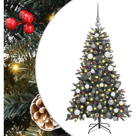 Árbol de Navidad artificial Verde 120 cm PVC, Plástico y Acero vidaXL (1/5)