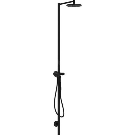 Colonne de douche HG AXOR STARCK avec tête de douche 240 Therm. 1 jet noir mat (1/5)