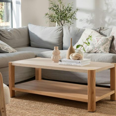 Table basse moderne 2 plateaux TREVI (1/3)