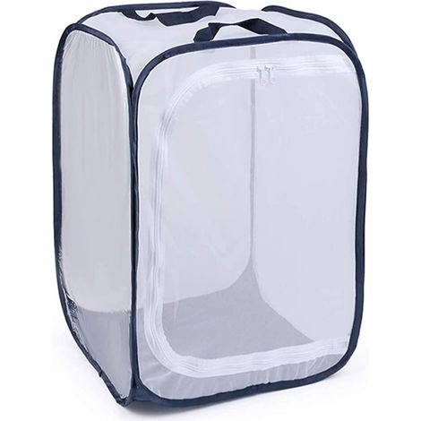 Petite serre d'hivernage pour plantes, pop-up, petite serre, pot de fleurs, intérieur et extérieur, housse de pot de fleurs, PE semi-transparent, protection hivernale pour plantes (1/5)