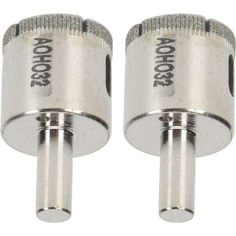 2-piece hole saw, 32mm drill bit, for drilling various materials, including hard and brittle materials (shipped in PE bag). (1/5)