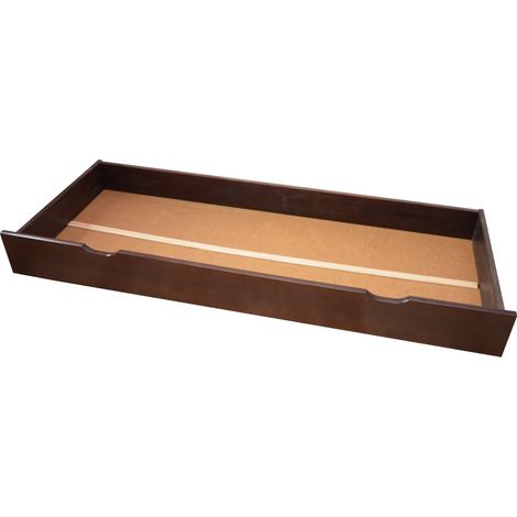 Tiroir de lit THOMAS 200 cm en pin massif foncé