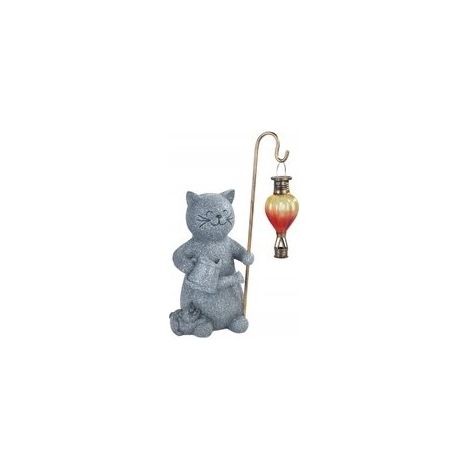 Lampada wenko solar garden light cat with led balloon sensore crepuscolare solare (1/3)