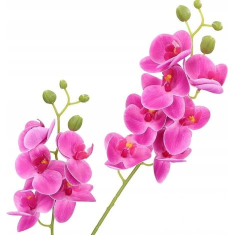 Rama decorativa de orquídea artificial de 75 cm (1/2)