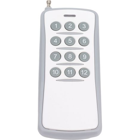 DC12V 433MHz Drahtlose Fernbedienung mit 12 Tasten, Sender und Empfänger mit großer Reichweite für LED-Beleuchtung, Lagerhallentorsteuerung (1/5)