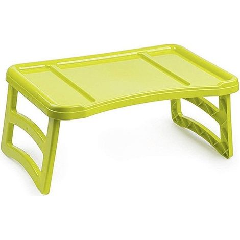 Bandeja Plegable de Plástico - Bandeja de Cama Portátil Mesa Multiuso - Mesa Auxiliar para Salón
