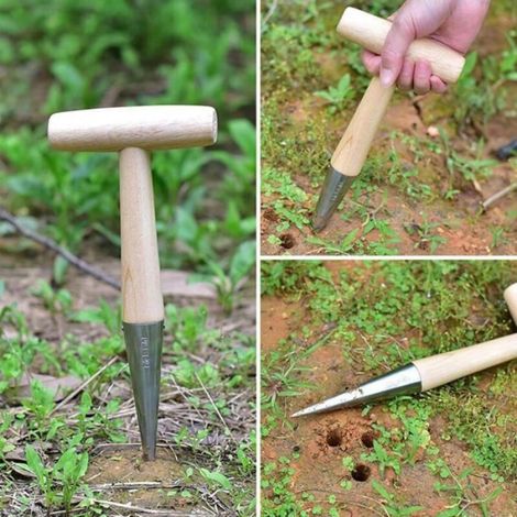 Pots À Bulbes - Plantoir Inclus - Pour Plantation De Fleurs Et Semis En Intérieur Ou Extérieur - Lot De 2 (1/4)