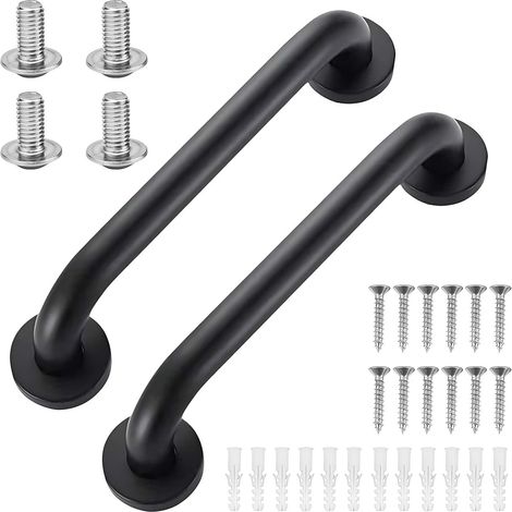 Lot de 2 barres d'appui pour baignoire et douche, barre d'appui pour personnes âgées, barre de douche, poignées de baignoire, poignées de toilette, barre d'appui de sécurité pour salle de bain, longue