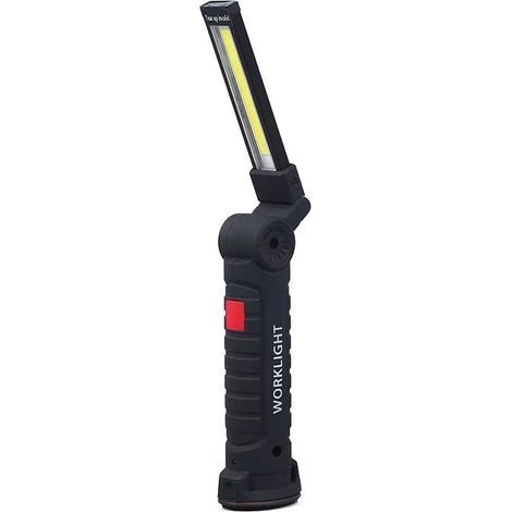 Lampe de travail torche à LED avec base magnétique 5 modes d'éclairage Lampe de camping USB (1/5)