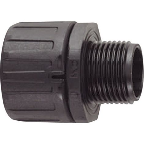 HellermannTyton 166-21011 HG13-S-PG9 Schlauchverschraubung Schwarz PG9 9.80 mm Gerade 1 St.