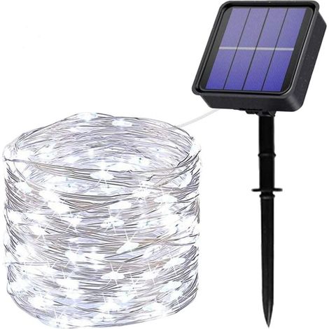 Guirlande Lumineuse Exterieur Solaire,22M 200 LED Guirlande Solaire 8 Modes Fil de Cuivre Étanche Décoration Guirlande Lumineuse pour Jardin, Mariage, Fête, Terrasse, Chambre, Balcon