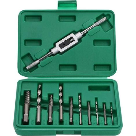 11Pcs Extracteurs de Vis Endommagées Boulons Cassés avec Boîte de Rangement (1/5)