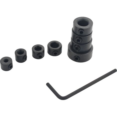 8-teiliger Anschlagring für Holzbohrer von 3 bis 16 mm, mit Positionierring für die Bohrtiefe und Heimwerkerwerkzeug.