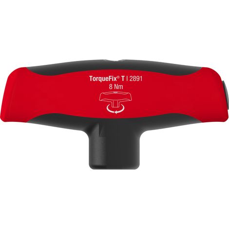 Wiha Drehmoment-Schraubendreher mit Quergriff TorqueFix® T fest voreingestellte Drehmomentbegrenzung 8,0 Nm (29229)