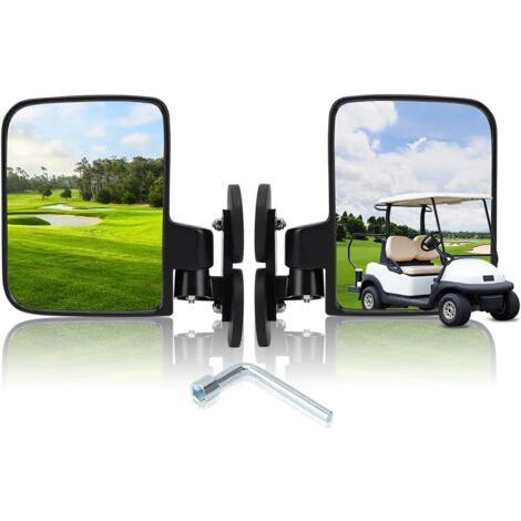DEESSE SHOP-Rétroviseurs latéraux magnétiques réglables pour chariot, rétroviseurs convexes magnétiques pour golf, UTV, tracteur, chariot, chariots élévateurs, rouleaux vibrants (1/5)