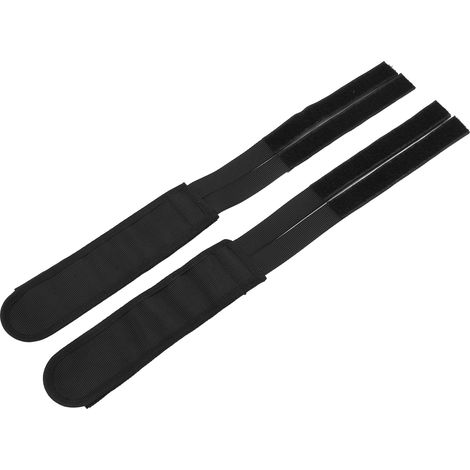 paire de sangles de pédales de vélo, ruban adhésif résistant à la déchirure, durable et robuste, réglable, noir (1/5)