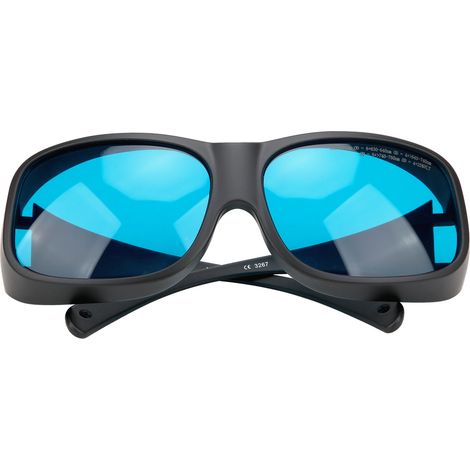 Lunettes de protection laser 650 nm, lunettes anti-laser enveloppantes, adaptées aux personnes myopes, noires (1/5)
