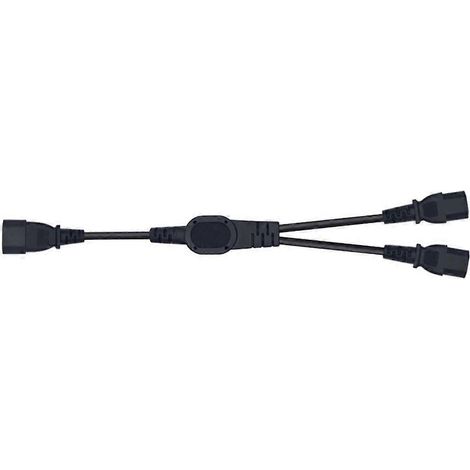 US-Standard 3-Pin IEC320 C14 auf 2xC13 Y-Splitterkabel für Laptops und Computer