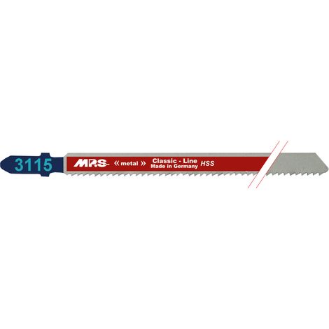 MPS 3115 Stichsägeblatt, HSS-Stahl, 12 Zähne pro Zoll, für Metalle von 2,5 bis 6 mm. (1/2)