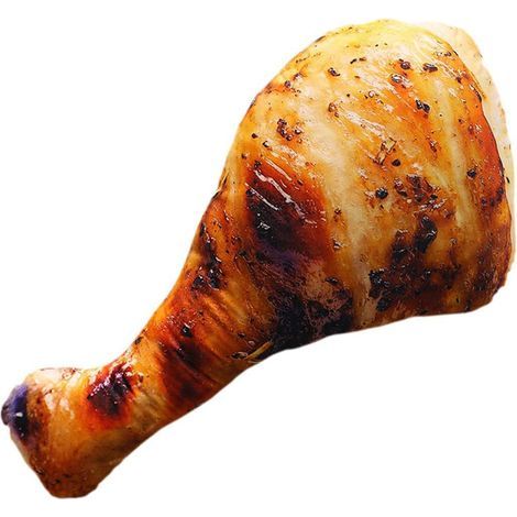 20 cm großes Plüschtier in Form eines Hühnerbeins, Hähnchenflügels oder -schenkels, weiches Kissen, Dekokissen, Geschenkidee für Zuhause oder Geburtstag (1/5)