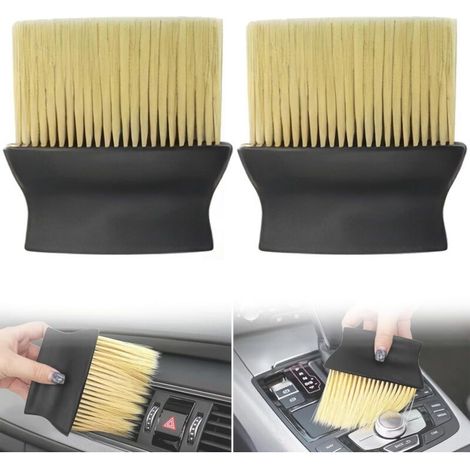 Brosse de Dépoussiérage Intérieur de Voiture, Brosse de Détail Ultra-Douce À Haute Densité, Brosse de Dépoussiérage pour Tableau de Bord de Voiture, Brosse de Détail À Poils Souples (1/4)