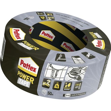 Gewebeband Power-Tape silber-grau L.50m B.50mm Rl.PATTEX (1/2)