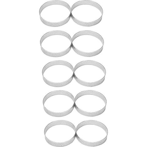 10 runde Tarteletteringe, Mousseformen, Backformen, 10 cm (1/5)