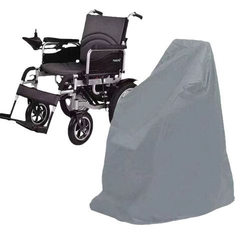 Protective cover for wheelchair, 100x75x100cm, waterproof and dustproof (grey). (1/5)