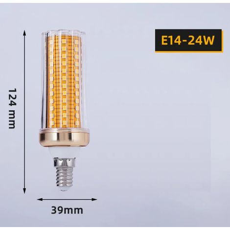 Lampes de croissance pour plantes Ampoule LED (24 W, blanc chaud) pour lustre/bougie, idéale pour la décoration intérieure. (1/5)