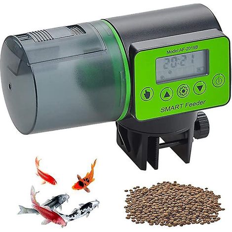 distributeur Automatique De Nourriture Pour Aquarium Rsistant L'humidit - Vert (1/5)