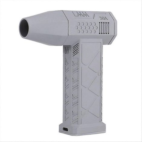Puissant ventilateur haute puissance moteur sans balais mini air souffleur poussière gris (1/5)